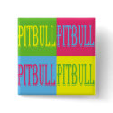 colorful pitbull button