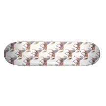 Colorful Rainbow Artistic Horse Pattern Skateboard Deck