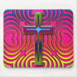 COLORFUL RETRO CROSS MOUSE MATS