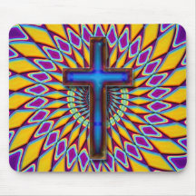 COLORFUL RETRO CROSS MOUSEMAT
