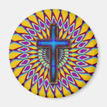 COLORFUL RETRO CROSS REFRIGERATOR MAGNETS