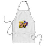 Colorful Retro Tropical Fish Aprons