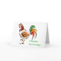 Colorful Rooster Birthday cards