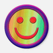 COLORFUL SMILEY FACE MAGNETS
