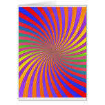 Colorful Spiral Design: Greeting Card
