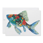 Colorful Spotted Fish Personalized Invitations