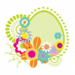 colorful spring flowers vector photo cutouts