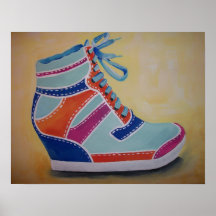 Colorful Street Sneaker Poster
