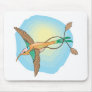 colorful swallow bird mouse pads