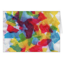 Colorful Tissue Greeting Cards