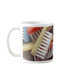 Colorful toothbrushes mug