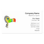 Colorful Toucan Bird. business cards