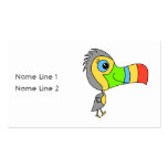 Colorful Toucan Bird. business cards