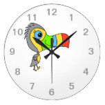 Colorful Toucan Bird. wall clocks
