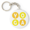 Colorful Yoga Lettering keychains