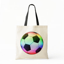 Colorfull Soccer Ball (football) Canvas Bags