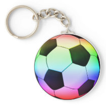 Colorfull Soccer Ball (football) Keychain