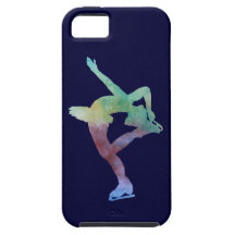 Colorwashed Figure Skater