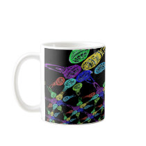 Colorwheel of Microphones (Infinity Pattern) Coffee Mugs