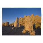 Colossal head statues of Gods guarding the 2