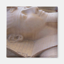 Colossal limestone statue of Ramses II Memphis Refrigerator Magnets