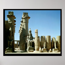 Colosses Ramesses II  and  Pylon of Amenophis Posters
