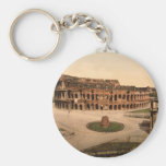 Colosseum and Meta Sudans, Rome, Italy Key Chain