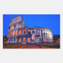 Colosseum Rome Rectangle Sticker