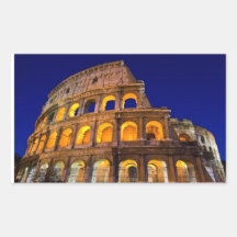 Colosseum Rome Rectangle Stickers