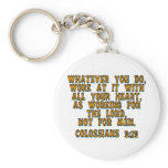 Colossians 3:23 key chains