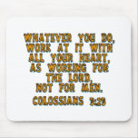 Colossians 3:23 mousepads