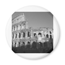 Colossium black and white fridge magnets