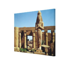Colossus of Ramesses II: standing statue of Canvas Print