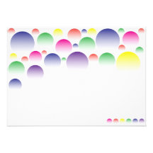 Colour Balls Personalized Invitation