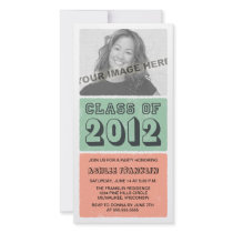 Colour Block 2012 Graduation Party Invitations