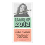 Colour Block 2012 Graduation Party Invitations Customised Photo Card