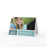 Colour Block Folded Graduation Invitations cards