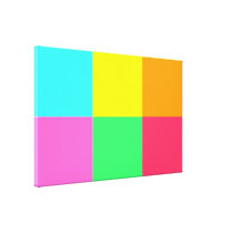 Colour Block Party_Where did you get that?! Stretched Canvas Print
