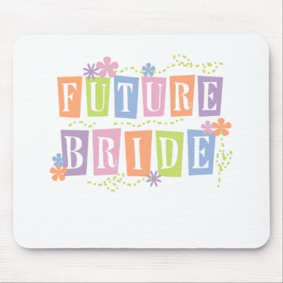 Colour Blocks Future Bride Mouse Mats by weddingsareus