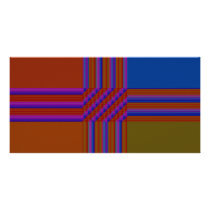 Colour Blocks Custom Photo Card