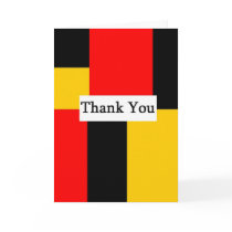 Colour Blocks Thank You Card