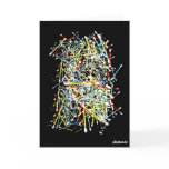 Colour Cotton Swabs Greeting Card