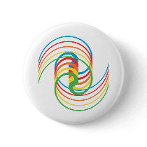 Colour Curves: Vector Illustration: Pinback Buttons