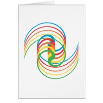 Colour Curves: Vector Illustration: Greeting Card