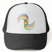 Colour Curves: Vector Illustration: Mesh Hat