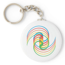Colour Curves: Vector Illustration: Key Chains