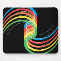 Colour Curves: Vector Illustration: Mouse Mats