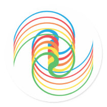 Colour Curves: Vector Illustration: Stickers