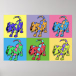 Colour Dogs Print