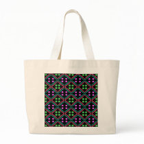 colour dots pattern tote bag